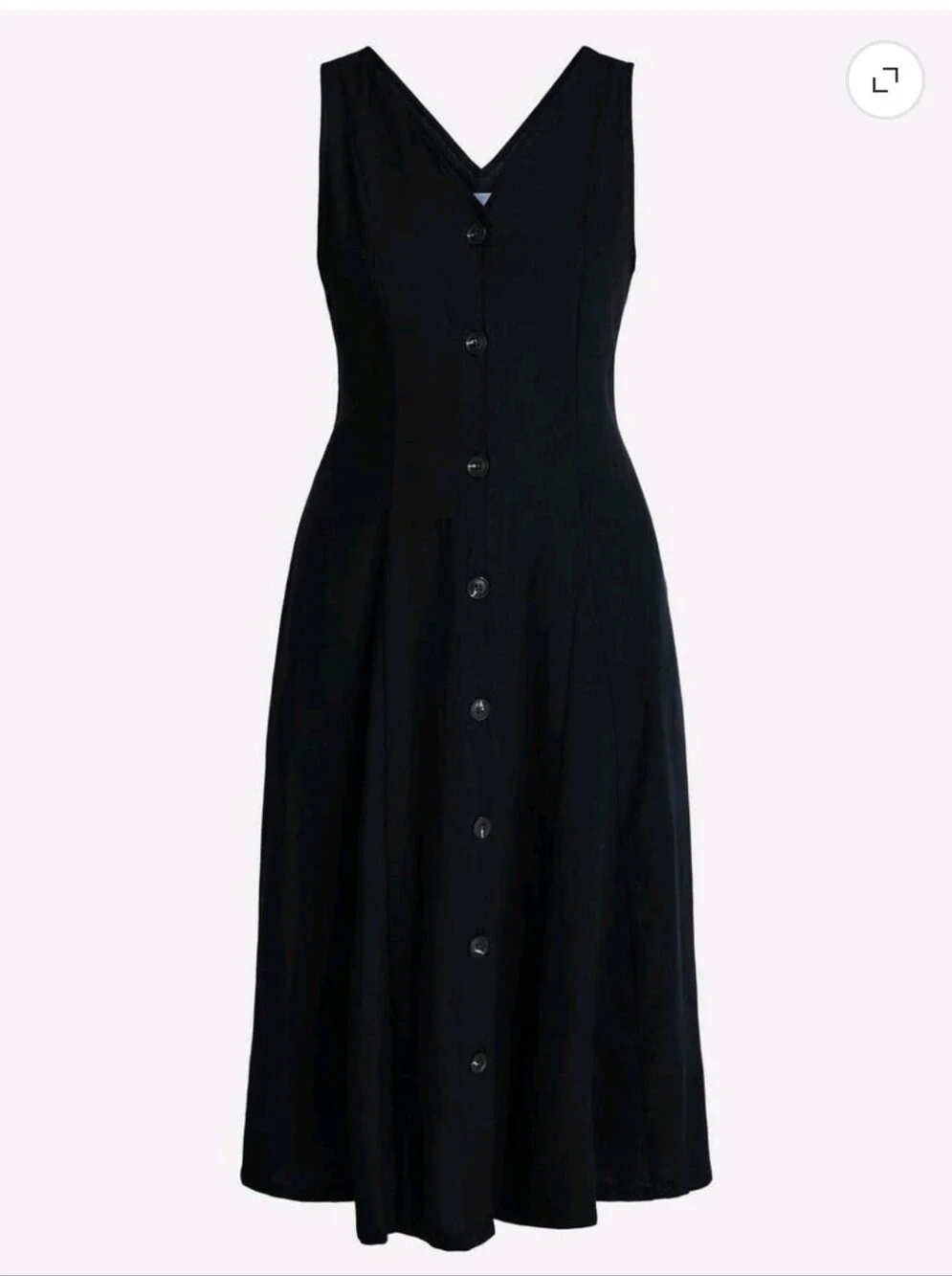 Time and Tru Women’s Sleeveless Button Down Midi Dress, Size Medium NWT